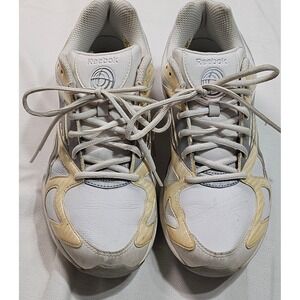 Reebok Simplytone Smoothfit Athletic Sneaker Shoes White Yellow Womens 9 FLU 310